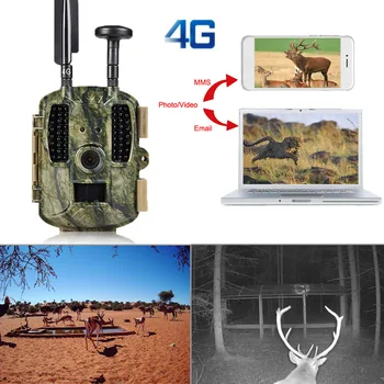 4G Poľovnícky Chodník Kamery s GPS 4G Siete Hunter Kamery Pasce Foto 4G LTE Voľne žijúcich živočíchov Kamery 12MPX, GPS Lesa Voľne žijúcich živočíchov Kamery