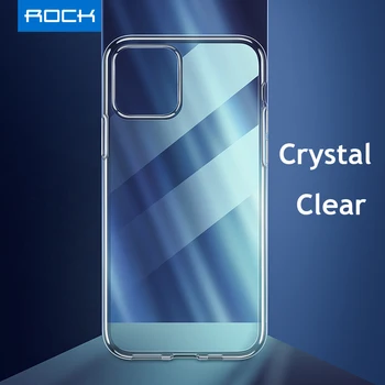 ROCK Crystal Clear Telefón puzdro Pre iphone 11 iphone 11 pro max 6.5 ochrana soft TPU hybrid puzdro pre iphone 11 pro 5.8 kryt