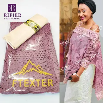 Výrobnú Cenu!!! 2.5+2.5 Metrov Bazin Riche Textílie S Kamene Švajčiarskej Čipky Textílie 2020 Najvyššej Kvality Africkej Ženy Guipure Suché Čipky