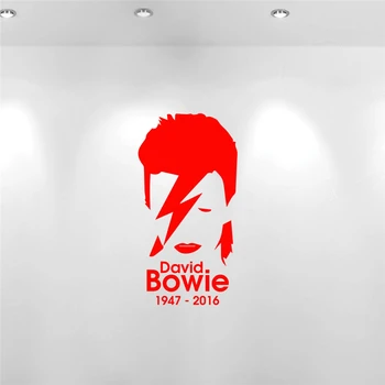 David Bowie, Stena Nálepky Hudby Stenu Odtlačkový Dieťa Hosťovská Izba Domova Vinylové Nálepky Home Decor Art Decor Stenu, Nálepky J347