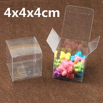2017 nové 50pcs Jasné, PVC candy box strany darčeka papierové krabice svadobné dodávky box