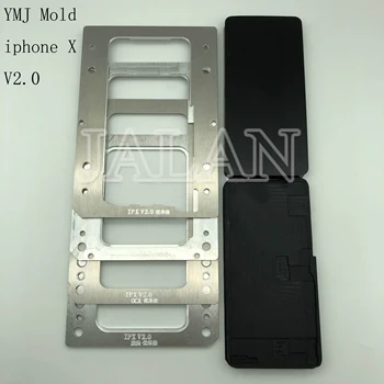 JALAN YMJ formy 2.0 pre iphone X LCD OCA Sklo Laminovanie plesne+ 2 gumy pookrial flex kábel TP digitalizátorom. dotykový displej laminator