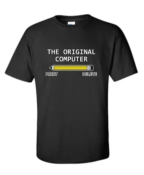 Pôvodný Počítačový Geek, Blbecek Muži Sarkastický Dospelých Humor Veľmi Vtipné Tričko Hip Hop Oblečenie Bavlna Krátky Rukáv T Shirt