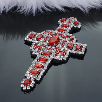 Veľké Koruny kríž patch vyšívané handričkou odev, príslušenstvo na patch veľký kríž nášivka