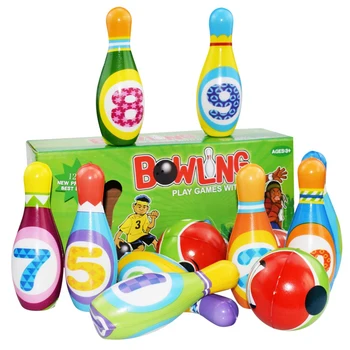 Farebné Arabčina Číslo Mäkké Bowling Kolíky Deti Intelektuálny Rozvoj Vzdelávania Hračka