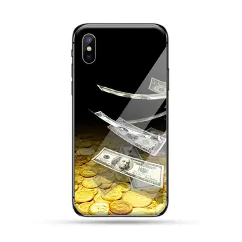 Nás Veľké Peniaze 100 Dolárov dizajn Telefónu Prípade Tvrdeného skla Pre iphone 5C 6 6 7 8 plus X XS XR 11 PRO MAX