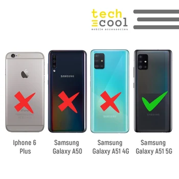 FunnyTech®Silikónové puzdro pre Samsung Galaxy A51 5G l lebky transparentných farieb