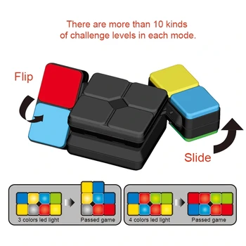 Hudba Kocka Magic Cube Elektronické Hračky Skosenie Kocka Premenlivé Inteligentné Puzzle s Led Svetlom Proti Stresu Cube Puzzle