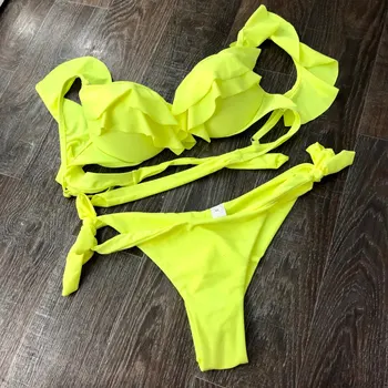 Sexy Plavky, Bikiny Žien 2020 Plavky Pevné Bikini Set Prehrabať Biquini Tropické Pláže Nosenie V Lete Kúpanie Oblek
