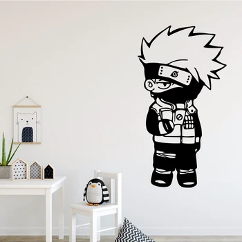 Karikatúra, Kakashi, Naruto Stenu Odtlačkový Umenie Samolepky Pre Domova Obývacia Izba, Spálňa Pozadí Wall Art Odtlačkový Drop Shipping