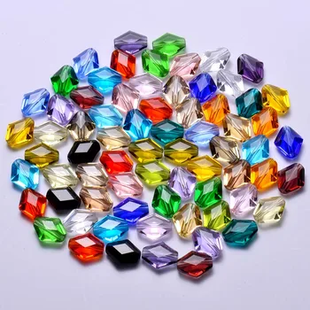 100ks 12x14mm českej Aspekt Sklenené Korálky Šperky Čo DIY Crystal Veľké Dištančné Korálky, Náramky pre Mix Voľné Perličiek Veľkoobchod