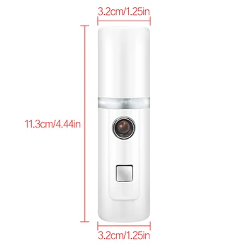 Mini Vreckový Tvár Zvlhčovač USB Nabíjanie Tváre Parník striekajúcej Vode Hmly Difúzor Prenosné Tvár Zvlhčovač 30ml Kapacita