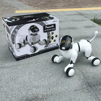 Hračky pre deti 1803 AI Psa Robot Hračka Pre Vašu Rodinu a Priateľov APLIKÁCIE Ovládanie Bluetooth Spojenie Inteligentné Elektronické AI Pet Hračka pre Psa