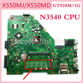 X550MJ doske N3540CPU GT920M/1G Pre ASUS X550MJ Notebook doske X550M X550MD X552M Notebook doske plne testované