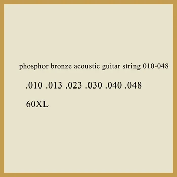 Phosphor bronze akustická gitara string 010-048
