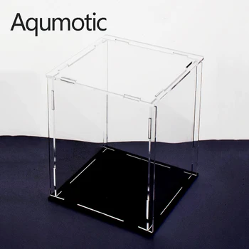 Aqumotic Akryl Display Box Prípade Akumulátorových Jasné Cube Box Prachotesný Obrázok Toy Model Skladovanie Auto Údaje Bábika Vlastná Veľkosť