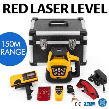 Rotačný Laser Úrovni Červený Lúč Samostatne Vyrovnanie Meranie Automatické Otáčanie Laser Úrovni