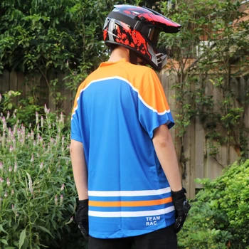 Rýchle suché priedušná motokros jersey top Cyklistické Tričko MTB Downhill nosiť krátke rukávy sublimated oblečenie