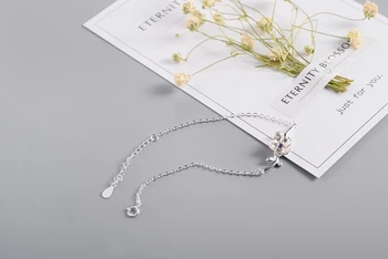 Osobnosti Nové Umenie 925 Sterling Silver Šperky Žena cherry blossom konáre stromov kvalitné Populárne Náramok