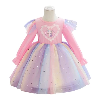 Dieťa Vyšívané Formálne Princezná Šaty pre Dievča Elegantné Narodeninovej Party Šaty Dievča Šaty Dieťa Dievča Vianočné Oblečenie 2-10 Rokov
