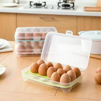 Prenosné Vajec Skladovanie 15 Dier/Box Prenosné Chladničky Čerstvé Kontajner Prípade Zberných Nádob