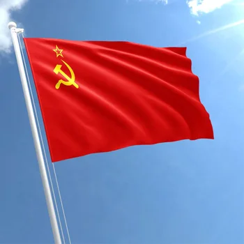 Červená Vlajka Digitálne Tlačené zväzu Sovietskych Socialistických Republík prvotriednej Kvality Odolný Materiál ZSSR Krajine ruskej Banner
