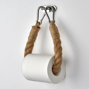 Pletenie Vintage Štýl, Uterák Visí Lano Toaletného Papiera Držiak Kúpeľňa Decor