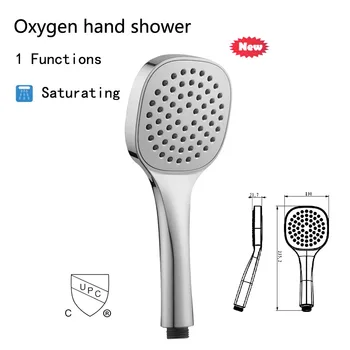 ABS Plast Sprcha Hlavu Držiteľ Kyslíka Panel Silný Sprcha Hlavy, vysoký tlak vody úsporné sprchové hlavice pre kúpeľňa