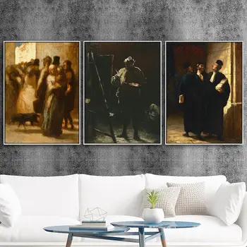 Domáce Dekorácie Vytlačiť Plátno Umeleckých Obrazov Na Stenu Plagát, Plátno, Olej Potlače Obrazov Francúzskej Honore Daumier