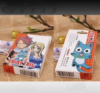 Anime VÍLA CHVOST Cosplay Hracie Karty Cartoon Balíčkom Kariet Poker Party Doska S Box Darček Kolekcie