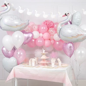 2pc Veľká biela labuť flamingo balóny happy Birthday Party Dekorácie deti hračky dieťa sprcha dievča vzduchu globos cumpleanos infantiles