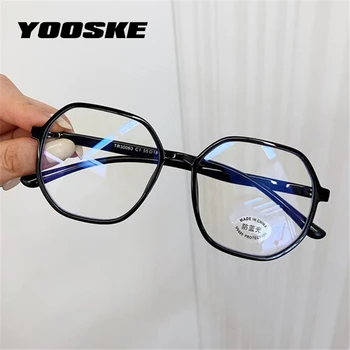 YOOSKE Modré Svetlo Blokuje Počítač Okuliare Mužov TR90 Nepravidelný Falošné Okuliare Rámy Ženy Hráčske Okuliare Krátkozrakosť Rám