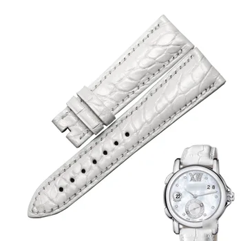 Wentula watchbands na Ulysse Nardin243-22 alligator skin /krokodíla obilia kožený remienok hodiniek band