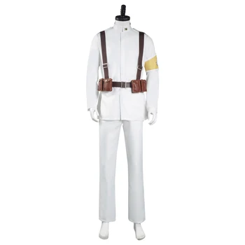 Shingeki no Kyojin Útok na Titan S4 Marley Eldian Armády Bielej Uniforme Cosplay Kostým Oblečenie Halloween Karneval Oblek