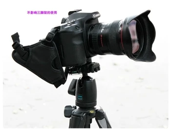 Kamera, Čierna Koža, Mäkké Zápästie/Hand Grip pre Canon 600D 700D 650D 70 D Nikon D5200 D750 D3200 D90 D610 SLR/DSLR Hodnotené 4.5