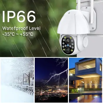 INQMEGA 3MP FHD PTZ Wifi Kamery Vonkajšie 3.6 mm+12 mm Duálny Objektív 4X Zoom Speed Dome Smart IP Kamera 40M Color IR CCTV Kamera CMOS