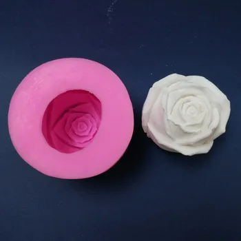 Nové Veľké Rose 3D Silikónové Fondant Mydlo Formy Tortu Formy Sviečka Plesní, Cukrovinky, Čokoládové Dekorácie Pečenie Nástroj Formy