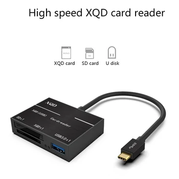 USB-C XQD SD Kariet Až 500MB/s High Speed Type-C USB3.0 HUB Fotoaparát Kit Adapter
