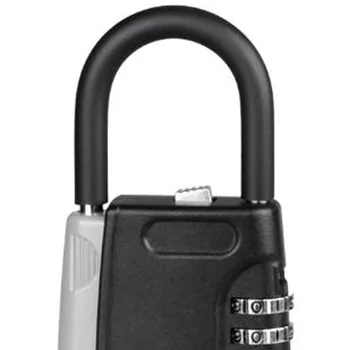Kovové Mechanický Kľúč Úložný Box Box Kovový Háčik Zadajte Heslo Zadajte Poľa Kľúč, Safe-Black