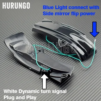 LED Dynamický Zase Signál Bočné Zrkadlo Blinker Indikátor Sekvenčného Svetlo Na Ford Fusion Mondeo 2013 2016 2017 2018 4..