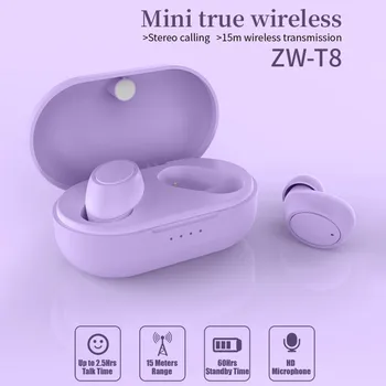 ZW-T 8tws Bluetooth Slúchadlo Bluetooth 5.0 Nové Prenosné Bezdrôtové Bluetooth Headsety