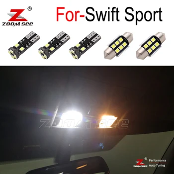 LED dosku lampa + interiérové LED dome mapa + LED vnútorné osvetlenie batožinového priestoru žiarovky pre Suzuki Swift Sport 2004 2007 2010 až 2016 2017 2020