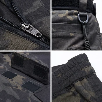 ZADARMO VOJAK outdoorové športy taktických vojenských kamufláž nohavice muž nohavice s multi vrecko na kempovanie turistika