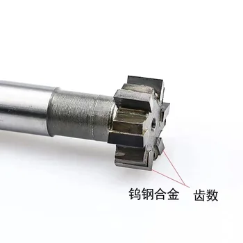 Karbidu T-frézovanie otvoru frézy vložiť volfrámové ocele T-cutter D40 3/4/5/6 MM