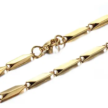 Móda high-end nový náhrdelník melón reťaz zlatá farba nehrdzavejúcej ocele reťazca mužov a žien módny náhrdelník hot predaj 1/2/3/4/5/6 mm