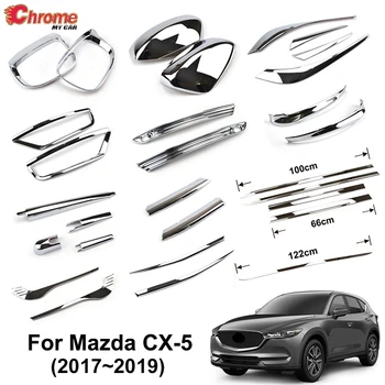 Pre Mazda CX-5 CX5 KF 2017 2018 2019 Chrome Predné, Zadné Hmlové Svetlo zadné svetlo Bočné Zrkadlo Výbava Kryt Pásky Dekorácie Auta Styling