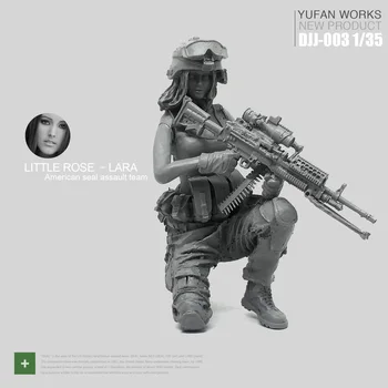 Yufan Model 1/35 Žena Živice Vojak Obrázok Tesnenia Commando Tím Laura Rose Série Djj-03