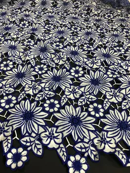 Nový Dizajn Afriky Kábel Čipky Textílie 2020 Swiss Voile Čipky vyšívané francúzsky Oka Textílie, Čipky Vysokej kvality CHYG1 (17)
