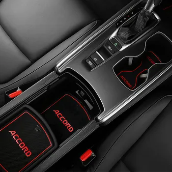 Pre Honda Accord 10. 2018 2019 Auto gumy pohár mat dvere slot pad v oblasti kontroly anti-slip mat dekorácie modifikácia