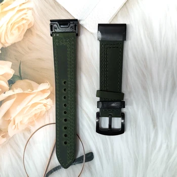 Pre Garmin Fenix 5 Plus Predchodcu 945 935 Prístup S60 Smart Hodinky Rýchle Jednoduché Nosenie Kožené Watchband Popruhy pre Fenix 6 pro Band
